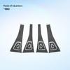AAAIT1 Car Window Control Panel Trim Sticker for Tesla Model 3 Model Y 2023-2018 Alcantara Door Lifting Switch Button Decor Cover