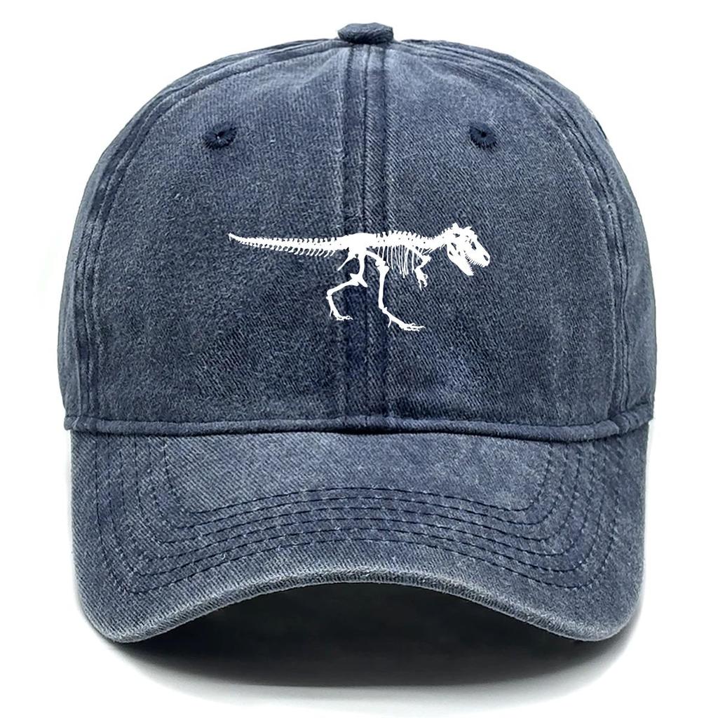 Бейсболка с принтом скелета динозавра, регулируемая, с застежкой snapback, солнцезащитная кепка, спортивная кепка с животными, ретро защитная кепка для мужчин и женщин