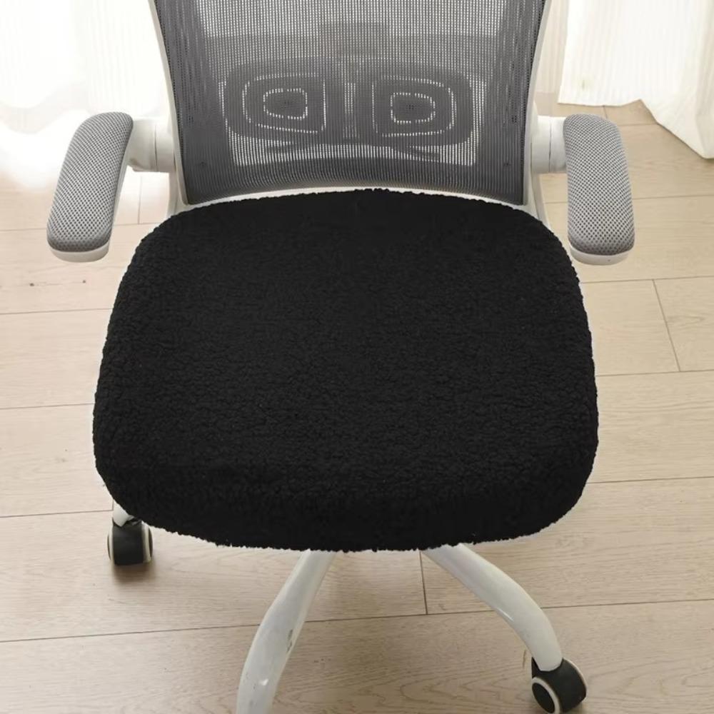 Stretch Computer Chair Seat Cozy Plush Elastic Chair Cover Office Chair Covers  Hotel