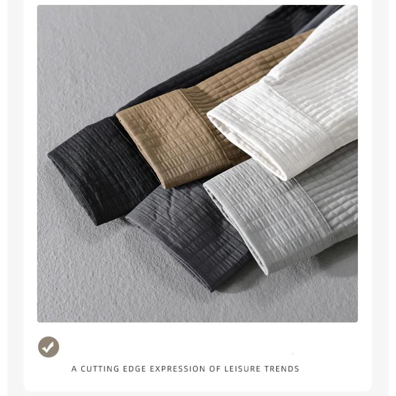 Весна Осень Длинный рукав рубашки Мужские повседневные рубашки мужские однотонные рубашки с отложным воротником и карманом простые мужские топы