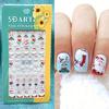 1 Sheet Christmas Designs Art Snowflake Sticker Festive Santa Nail Elk Safe Easy To