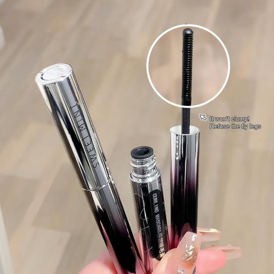 1/2 шт. 2 г Женская тушь для ресниц Водостойкая Стойкая Не размазывающаяся Удлиняющая Придающая объем Подкручивающая Крем для ресниц Инструмент для макияжа для начинающих для чувствительных глаз