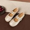 Модная женская обувь 2025 лето новая с круглым носком и мелким вырезом корейская версия маленькая свежая плоская обувь обувь Doudou женская обувь