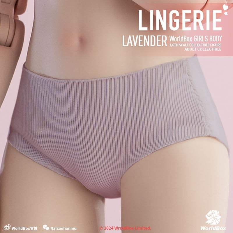 [TOYBARJAPAN] Фигурка 1/6 TBLeague Body Совместимый Worldbox AT201 Комплект нижнего белья: Бесшовный бюстгальтер (Тело и голова в комплект не входят.) (фиолетовый)