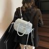 Niche Design Backpack Women's 2025 New Fashion Simple Small Square Bag Foreign Style Casual Versatile Shoulder Messenger Bag
