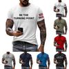 Men's Printed Short Sleeve T-Shirt Men's Loose Casual Short Sleeve Top