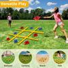Toss Game for Kids And Adults Portable Yard Game Set with Bean Bags Outdoor Camping Beach Lawn Game Easy Setup And Carry Durable Straps for Family Fun