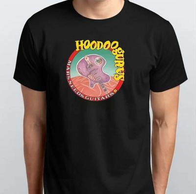 Hoodoo Gurus Группа Mars Needs Guitars Футболка S M L XL XXL 3XL 4XL Черный