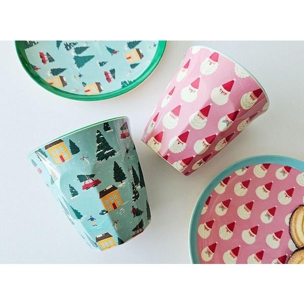 Детская чашка для риса, мини Санта, 2 шт.