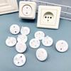 10pcs White Plug Cover Anti Electric Shock Safety Protector Durable Socket Cover French
