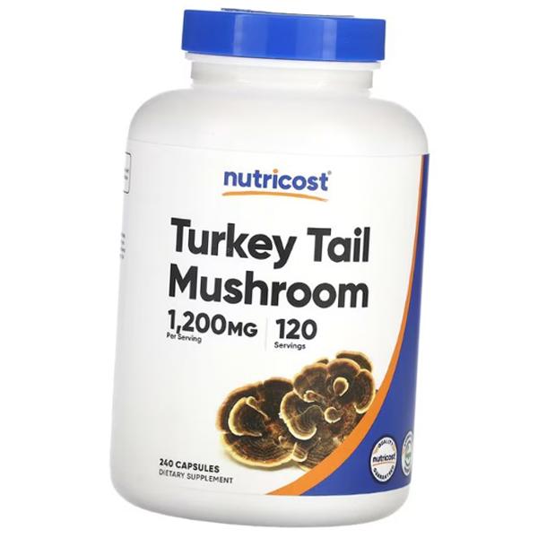 Гриб Трутовик разноцветный, Turkey Tail Mushroom, Nutricost (71647017)