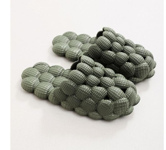 Summer Light Bubble Slides Women Flat Heels Massage Home Slippers Female Comfort Anti-Slip Designer Sandals Chaussure Femme