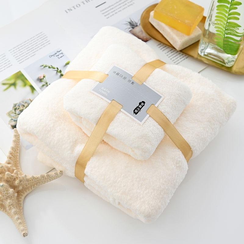 Набор коралловых бархатных полотенец, банное полотенце, домашнее большое размеры, водопоглощающее, быстросохнущее, пляжное, для плавания, аксессуары для ванной комнаты