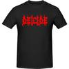 Мужская футболка с логотипом Deicide, персонализированная, с круглым вырезом, с коротким рукавом, темно-серая