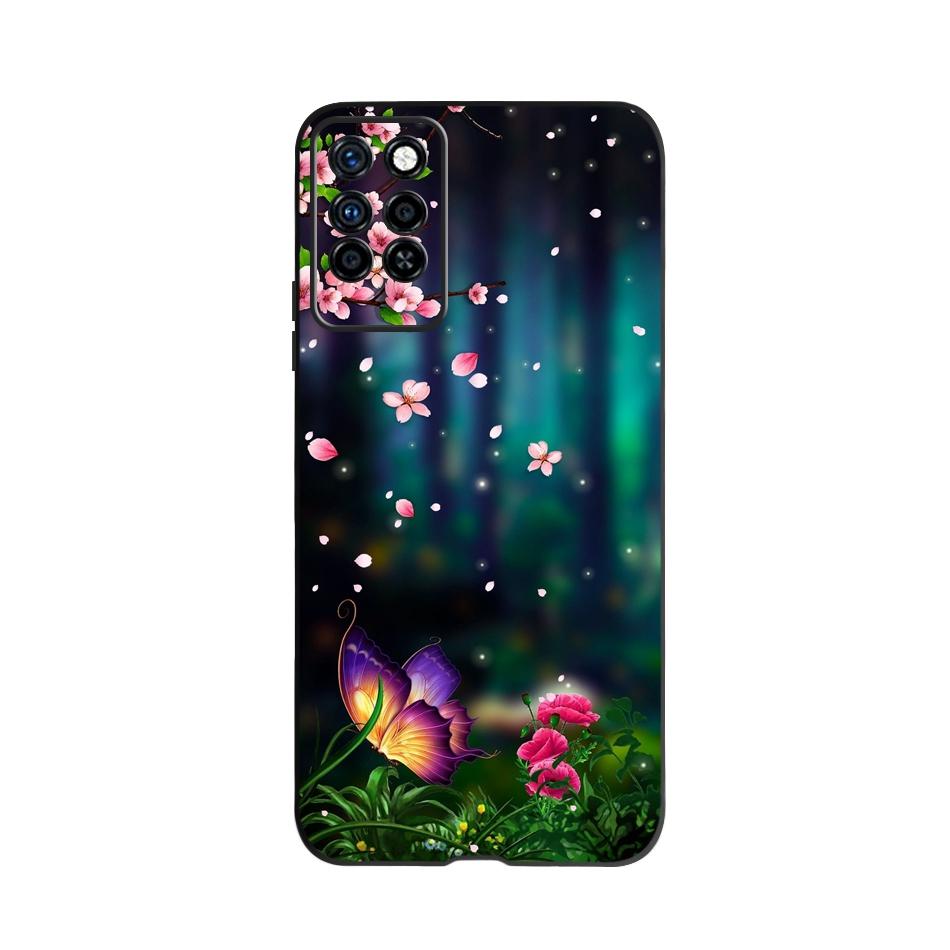 Милый Чехол Для Infinix Note 10 Pro NFC X695C X695 Чехол Для Телефона Черный Силикон Мягкий Чехол Для Infinix Note 10 Funda Note10 Pro 6.95"