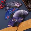 Китайский складной веер в древнем стиле для ханьфу, ципао, танцев - Портативный летний веер для женщин, детей, студентов