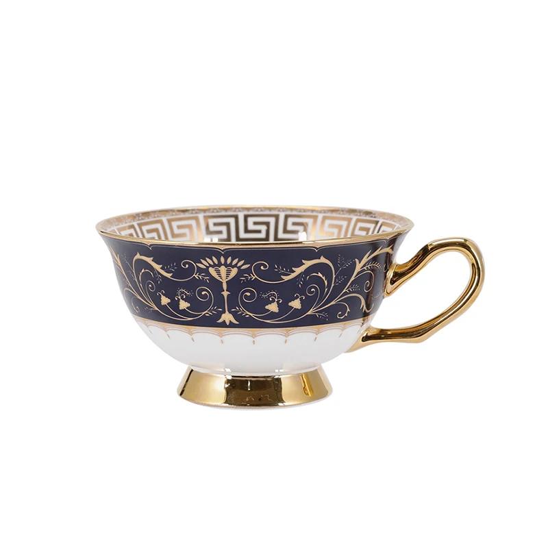 Винтажные кофейные чашки во французском стиле, легкие, роскошные, высококачественные керамические чашки и тарелки, изысканная посуда для послеобеденного чая, чайные чашки в подарок