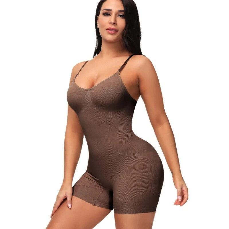Body Shaper, бесшовное женское боди для похудения, тренажер для талии, корректирующее белье, подтягивающее грудь, увеличивающее грудь, полное скольжение, с ремешками на спине