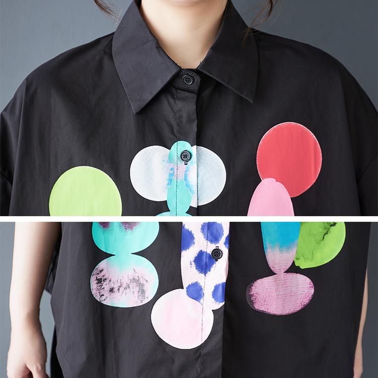 DIMANAF Plus Size Новая летняя стильная блузка белого цвета с коротким рукавом и принтом Повседневная рубашка Женская свободная рубашка с принтом