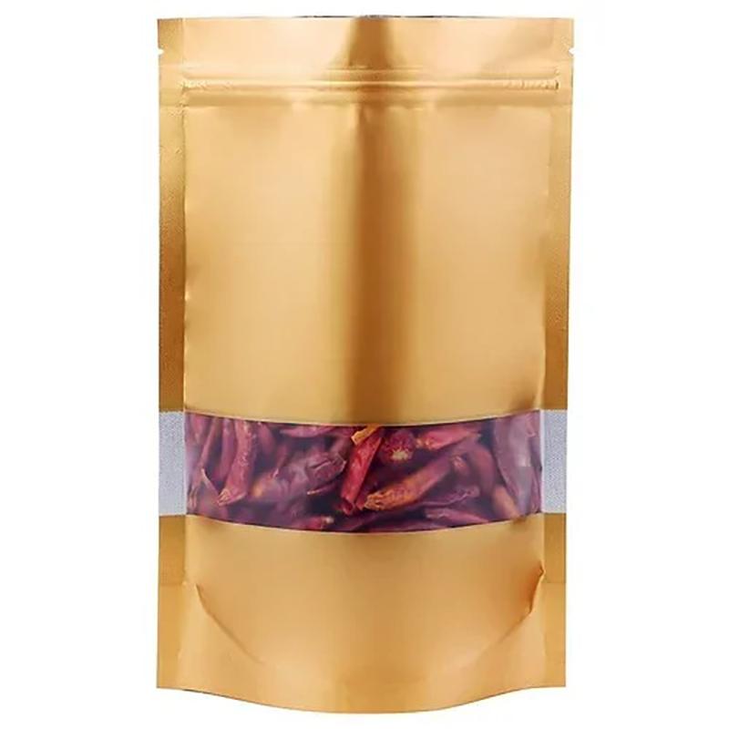 100 шт. Цветные самоподдерживающиеся самозапечатывающиеся пакеты из алюминиевой фольги, герметичные для печенья, цветочного чая, кармашки для конфет, масок для лица, подарочные пакеты с окном