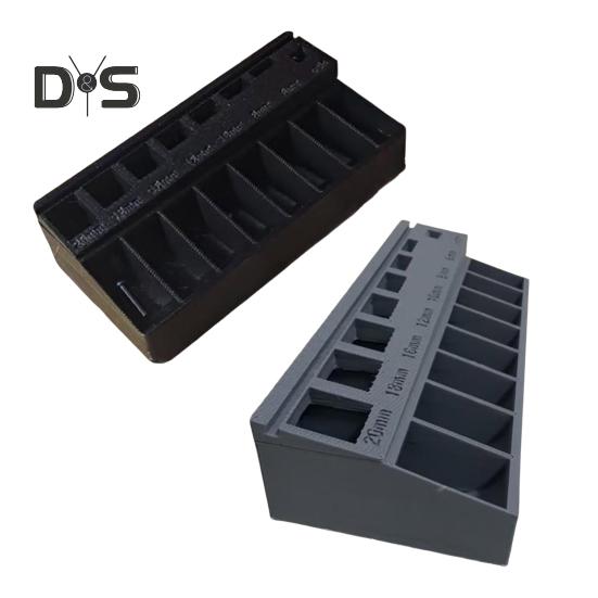 Лоток для классификации болтов M3 с 7 измерительными слотами PLA Прочный автоматический органайзер Классификатор болтов повышенной прочности для мастерской