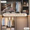 Coat Hanger 360° Rotatable V Shaped Structure Rack with 12-Hook Large Capacity Space-Saving Vertical Hook for Clothes Scarves Belts