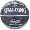 SPALDING Эскизный прыгающий мяч, Унисекс черный баскетбол