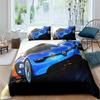 Racing Car Printed Duvet Cover With Pillowcase Bedding Set Single Double Twin Full Queen King Size 2/3pcs Polyester Quilt Cover