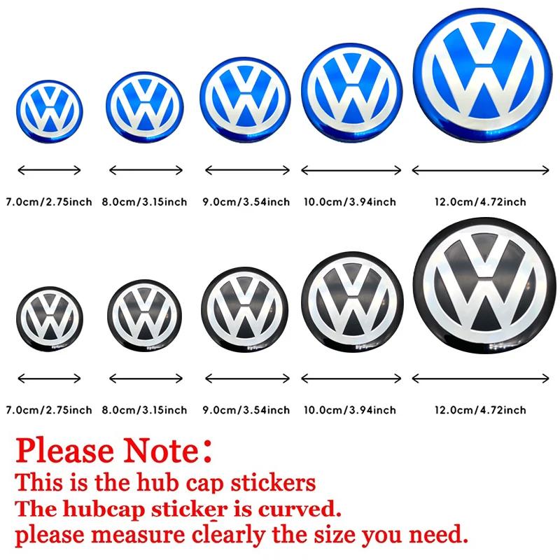 Колпачки на вентили VW Для VOLKSWAGEN VW 56мм-120мм Наклейки на центральные колпаки колес автомобиля Аксессуары Для Volkswagen VW R-line R GTI Polo G