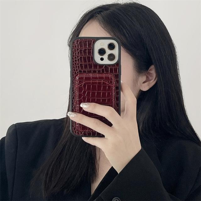 Роскошный кожаный чехол для телефона с рисунком крокодиловой кожи Foriphone 14 13 11 12 Pro Max X Xr Xs Max 14 7 8 Plus, чехол-держатель для сумки с отделением для карт