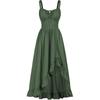 Renaissance Dress Women Summer Sleeveless Corset Sundress with Pockets