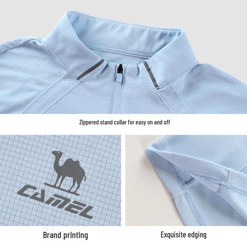 Camel Женская спортивная футболка с длинным рукавом, быстросохнущая