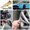 Portable Air Chucks Solid Metal Closed Ball Air Chuck 1/4Inch NPT Standard Quick Plug Tire Inflator Gauge Nozzle Metal 2PCS