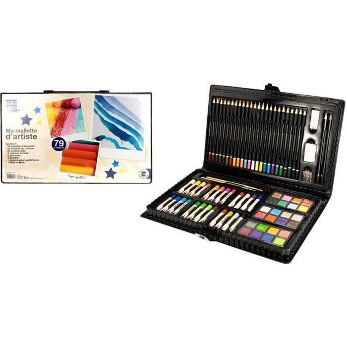 Кейс художника - MEGACREA DIY - 79 шт. - Черный - 24,5 x 38,4 x 3,8 см