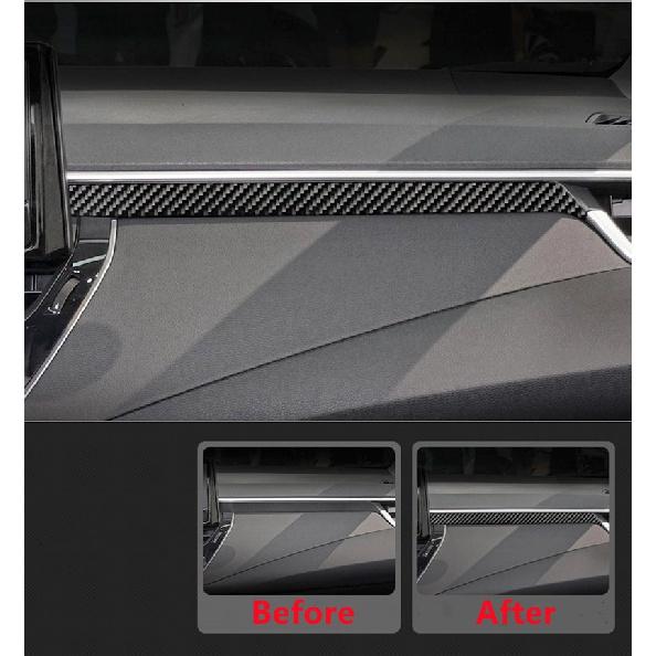 Real Carbon Fiber Car Inner Co-pilot Dashboard Cover Trim Decal Stickers For Toyota Corolla - Auto Interior