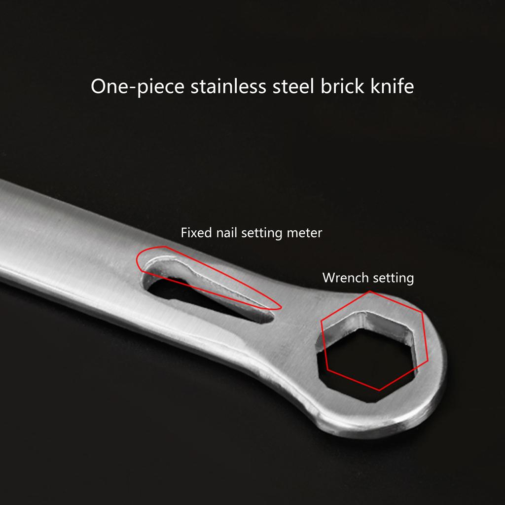 Многофункциональный шпатель для кирпича и штукатурки, скребок для шпатлевки, двухсторонний дизайн, кладка и плитка, 2 в 1