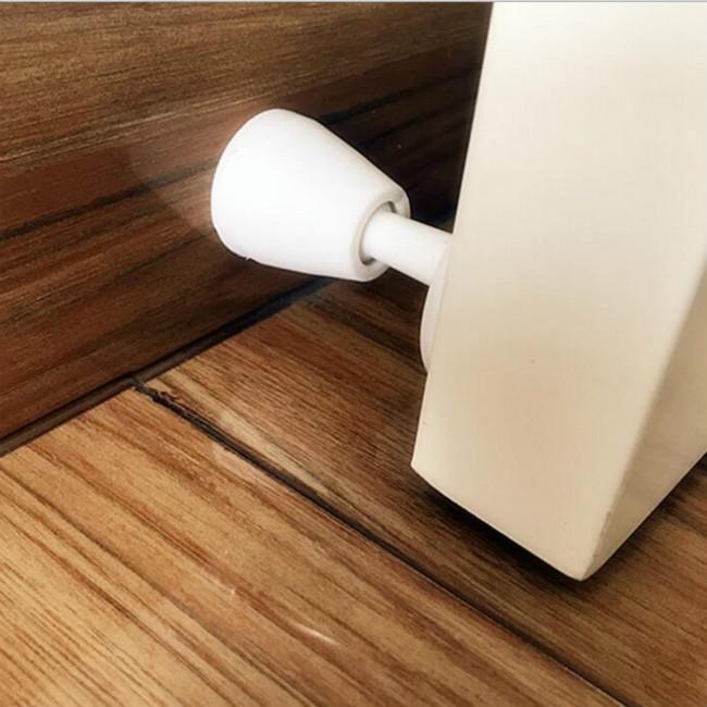 Новый неперфорированный силиконовый дверной стопор для предотвращения столкновений, комбинированный бесшумный дверной стопор для предотвращения столкновений