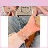 Elegant Alloy Cat's Eye Stone Beaded Star Bracelet For Women Summer 2024 Trend