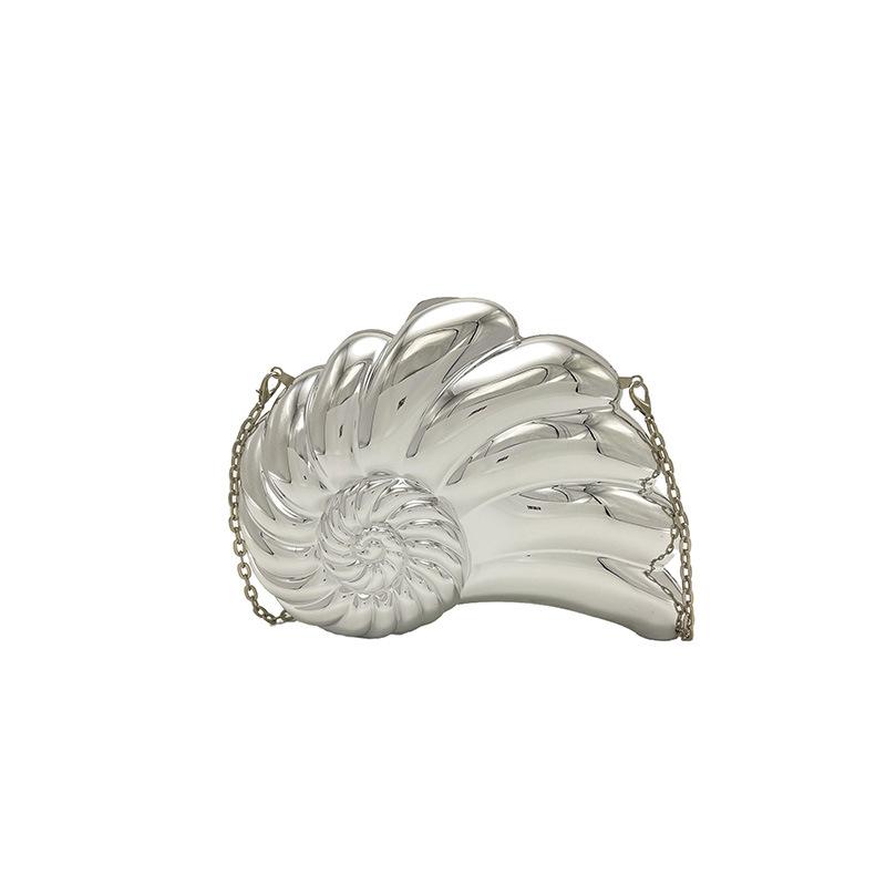 Персонализированная акриловая сумка-ракушка 2025 новая европейская и американская мода блестящая сумка на плечо женская цепочка кроссбоди вечерняя сумка