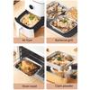30Pcs Non-stick Aluminum Foil Box Reusable Square Baking Pan  Cooking Supplies