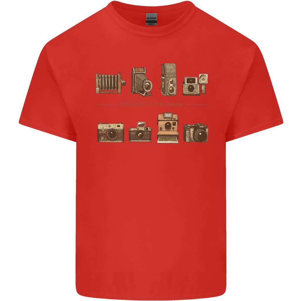 Photography Camera Evolution Photographer Unisexs Light Cotton TShirt