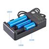 Universal 18650 Charger for 18650 18500 14500 16650 Various Lithiums Batteries, Featuring Independent Charging Slots