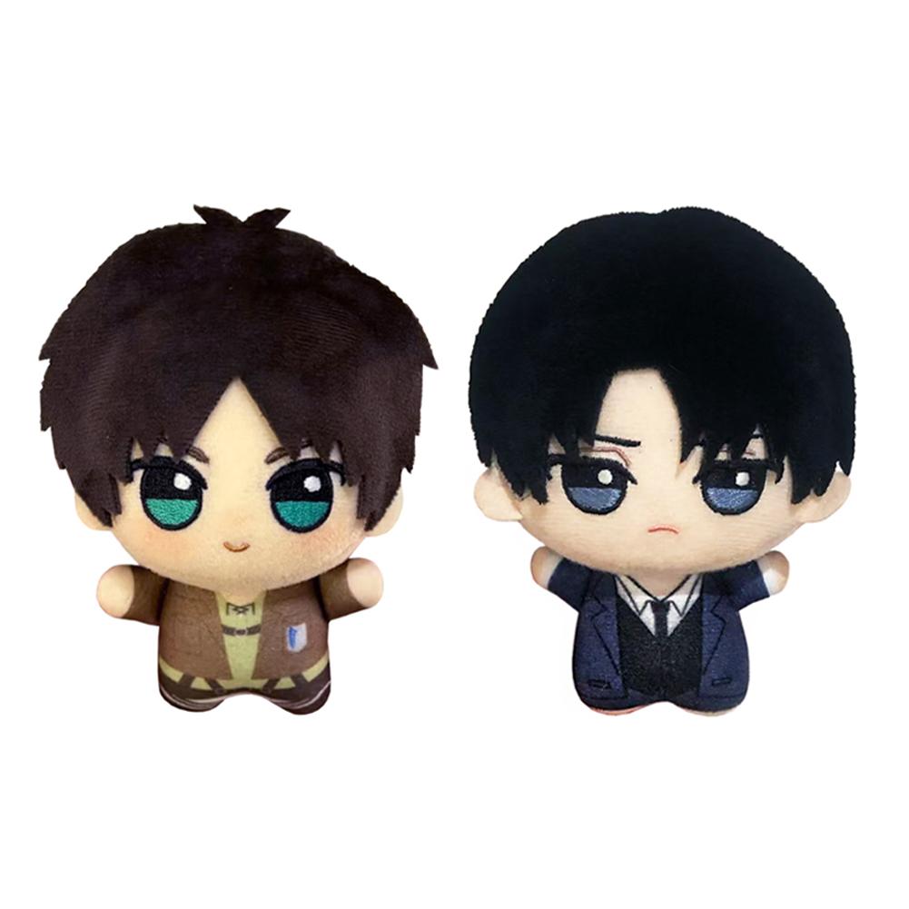 Titan Anime Plush Toy Giant Eren Jaeger plushies Stuffed Starfish body plush doll Levi Figure Collect Bag Pendant keychain Gifts