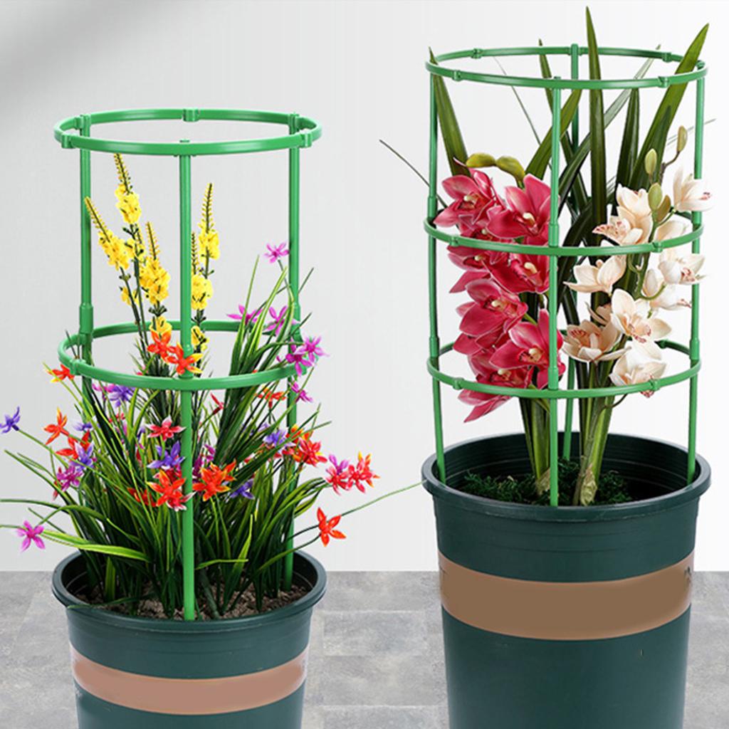 2-ярусная опора-шпалера для растений, башня для приподнятой садовой грядки, регулируемые клетки-поддержки для растений для использования в помещении и на открытом воздухе