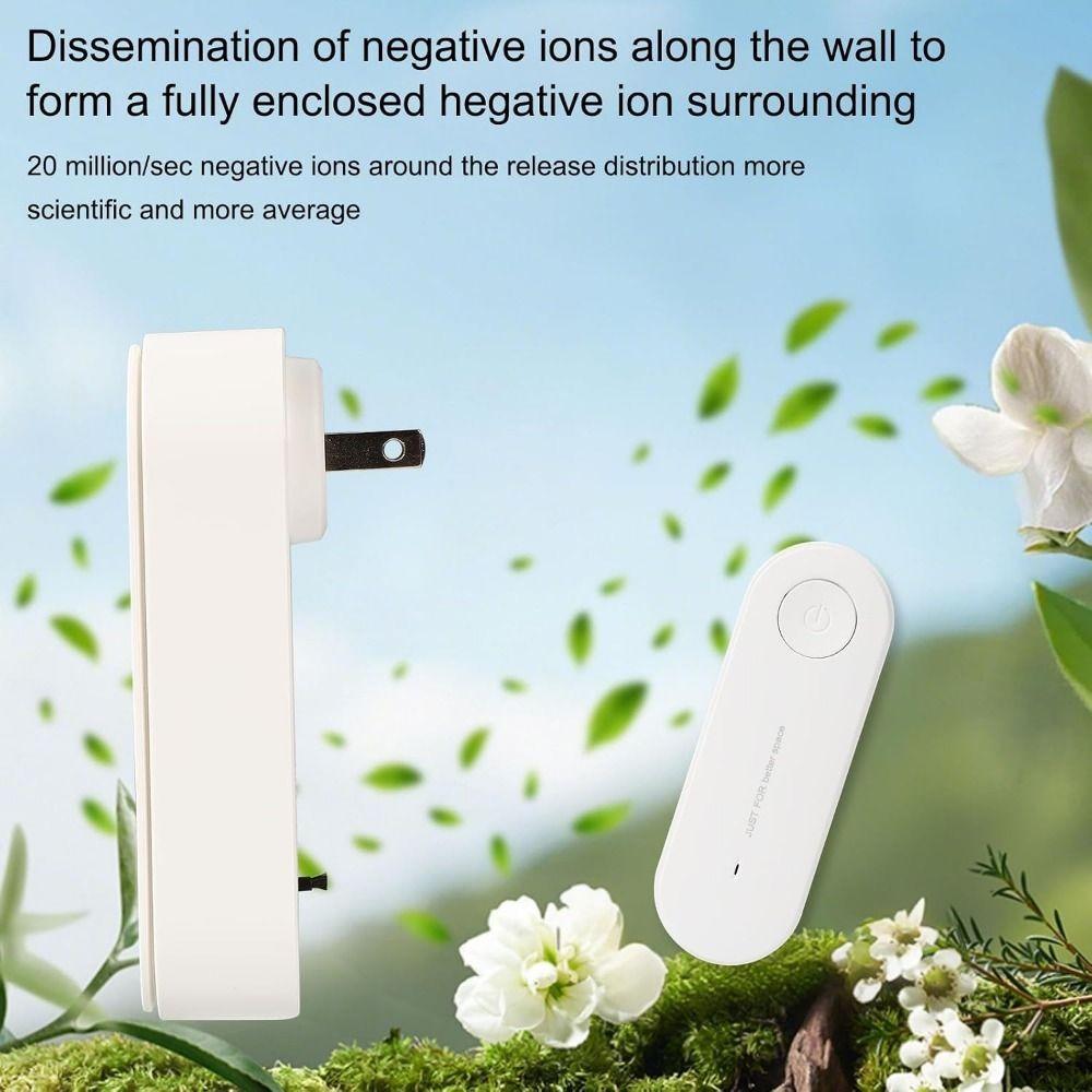 Ultrasonic Air Purifier Mini Air Freshener Ionizer Odor Eliminator Toilets