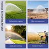 Rotating Agricultural Turbine Sprinkler 0-48° Adjustable Turbine Spray Gun for Large Area Lawn Farm Irrigation Sprinkler