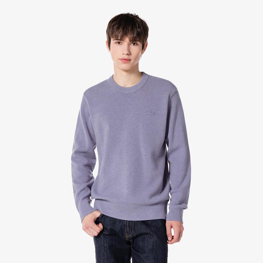 [lacoste] Men's Basic Crew Neck Pullover AH496E-54NGFU