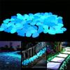 100Pcs Glowing Garden Glowing Stone Glowing In Dark Pebble Garden Path Aquarium Landscape Decorative Stone