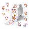 500 Pieces/roll Roll Sticker Hot-selling Tape Color Calf Sticker Handbook Material Decorative Envelope Seal Sticker