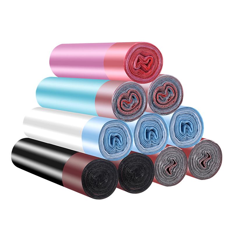 Ручные закрытые утолщенные мусорные мешки одноразовые бытовые мусорные мешки кухонные мусорные мешки для уборки водонепроницаемые для хранения